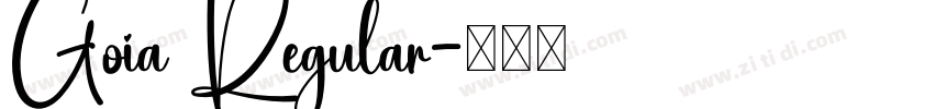 Goia Regular字体转换
